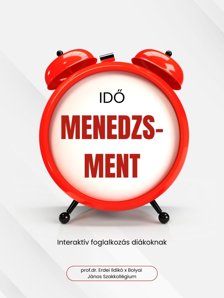 Időmenedzsment – interaktív foglalkozás a diákoknak