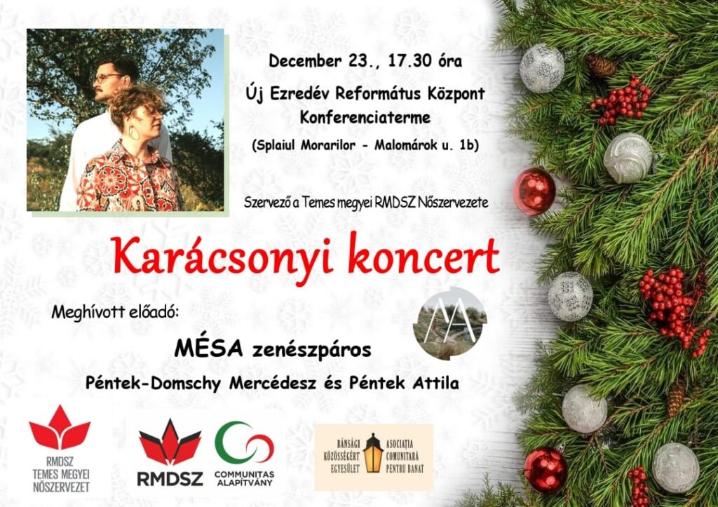 MÉSA Karácsonyi Koncert – Új Ezredév Református Központ konferenciaterme
