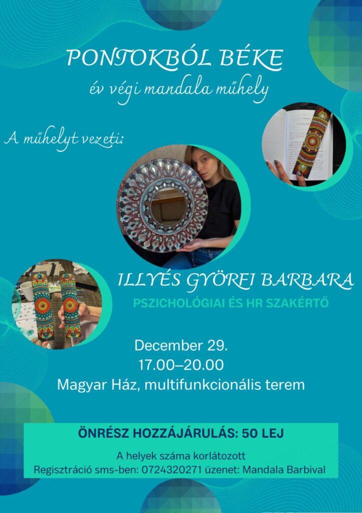 Pontokból béke – év végi mandula műhely