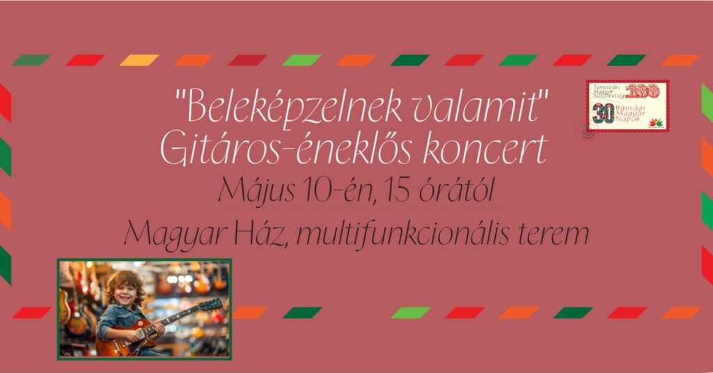 „Beleképzelnek valamit” – gitáros-éneklős koncert gyerekeknek