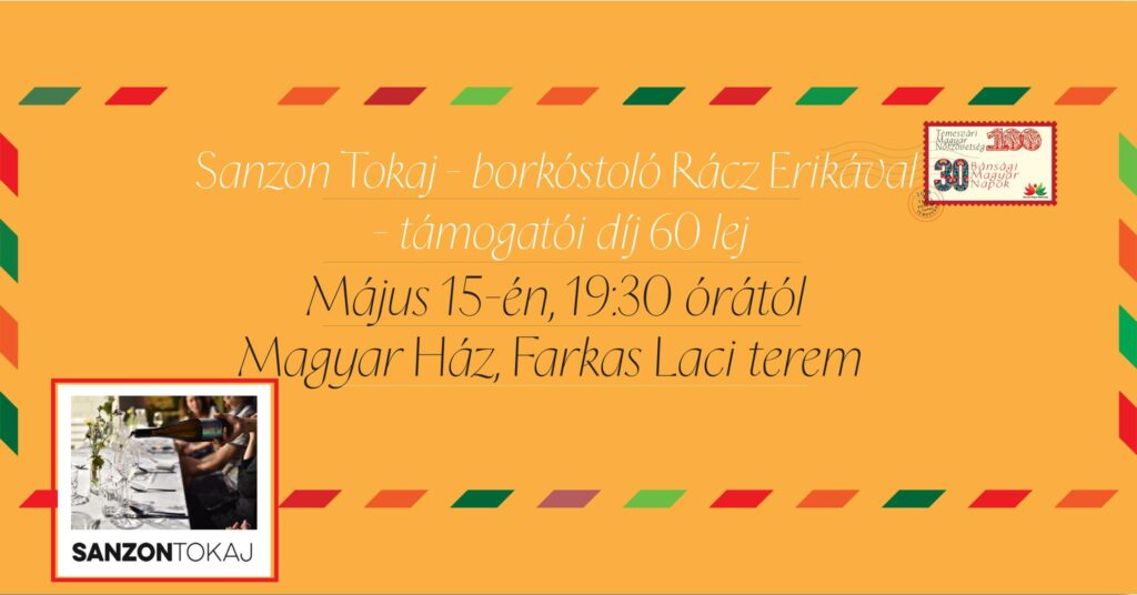 Sanzon Tokaj – borkóstoló Rácz Erikával