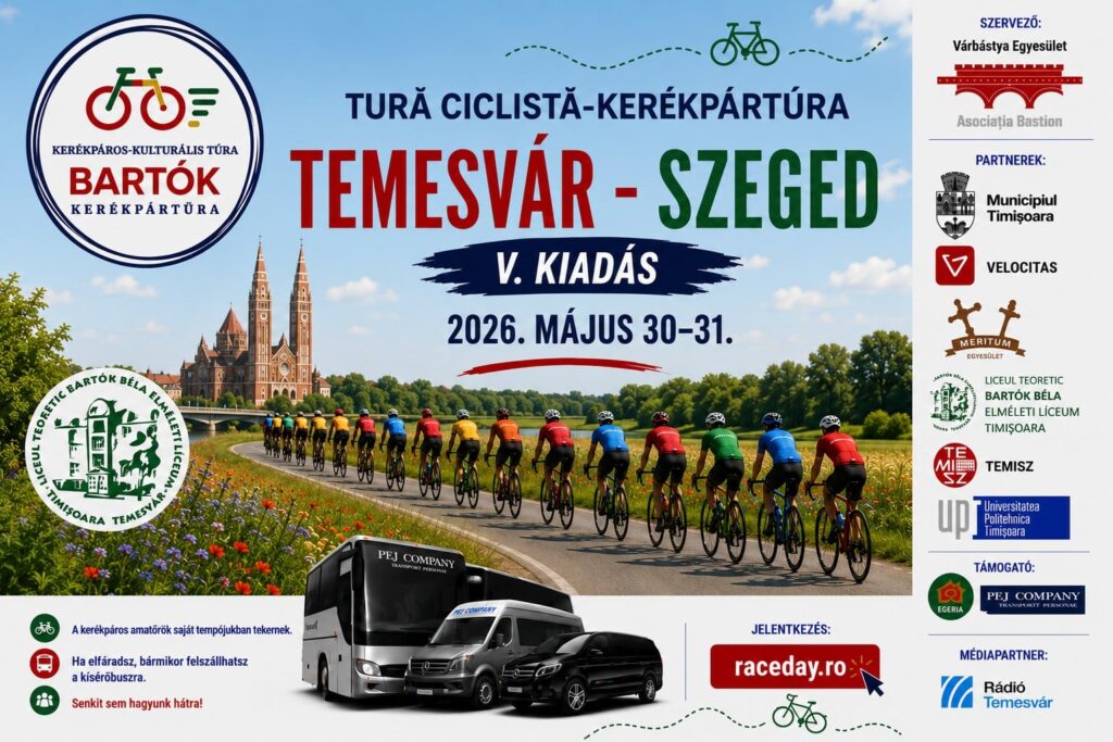 Temesvár – Szeged kerékpártúra