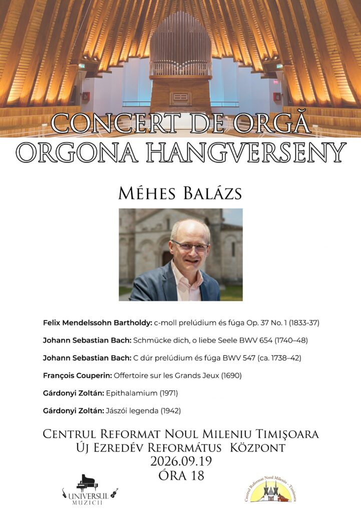 Méhes Balázs – Orgona hangverseny